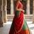 South Indian Style Semi-Stitched Half Saree with Blouse and Dupatta