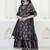 women floral printed empire  cotton kurta with trousers & with dupatta