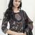 women floral printed empire  cotton kurta with trousers & with dupatta