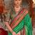 Green ethnic motifs zari banarasi saree