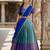 South Indian Style Semi-Stitched Half Saree with Blouse and Dupatta