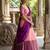 South Indian Style Semi-Stitched Half Saree with Blouse and Dupatta