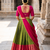 South Indian Style Semi-Stitched Half Saree with Blouse and Dupatta