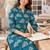 women floral printed regular  cotton kurta with palazzos