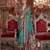 Blue ethnic motifs zari banarasi saree