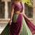 South Indian Style Semi-Stitched Half Saree with Blouse and Dupatta