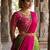 South Indian Style Semi-Stitched Half Saree with Blouse and Dupatta