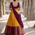 South Indian Style Semi-Stitched Half Saree with Blouse and Dupatta
