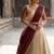 South Indian Style Semi-Stitched Half Saree with Blouse and Dupatta