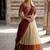South Indian Style Semi-Stitched Half Saree with Blouse and Dupatta