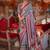 Lavender striped zari banarasi saree