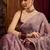 Lavender ethnic motifs sequinned saree