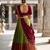 South Indian Style Semi-Stitched Half Saree with Blouse and Dupatta