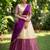 South Indian Style Semi-Stitched Half Saree with Blouse and Dupatta