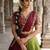 South Indian Style Semi-Stitched Half Saree with Blouse and Dupatta