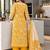 women floral printed regular  cotton kurta with palazzos & with dupatta