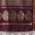 Burgundy woven design zari banarasi saree