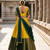 South Indian Style Semi-Stitched Half Saree with Blouse and Dupatta