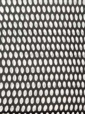 Black polka dot poly georgette saree 4