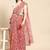 Red poly georgette saree