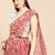 Red poly georgette saree