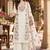 women floral embroidered regular thread work chanderi silk kurta with palazzos & with dupatta