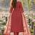 women ethnic motifs printed regular  cotton kurta with trousers & with dupatta