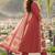 women ethnic motifs printed regular  cotton kurta with trousers & with dupatta