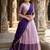 South Indian Style Semi-Stitched Half Saree with Blouse and Dupatta