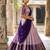 South Indian Style Semi-Stitched Half Saree with Blouse and Dupatta