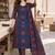 women printed regular  cotton kurta with trousers & with dupatta
