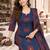 women printed regular  cotton kurta with trousers & with dupatta