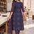 women printed regular  cotton kurta with trousers & with dupatta