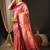 Pink pink & purple ethnic motifs woven design zari kanjeevaram saree