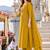 women ethnic motifs embroidered regular mirror work  cotton kurta with trousers & with