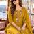 women ethnic motifs embroidered regular mirror work  cotton kurta with trousers & with