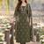 women ethnic motifs embroidered regular thread work  cotton kurta with trousers & with
