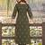 women ethnic motifs embroidered regular thread work  cotton kurta with trousers & with