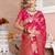 Pink woven design zari organza saree