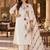 women floral embroidered thread work kurta with trousers & dupatta