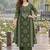 women ethnic motifs printed regular mirror work  cotton kurta with palazzos & with dupatta