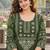 women ethnic motifs printed regular mirror work  cotton kurta with palazzos & with dupatta