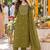women ethnic motifs embroidered regular mirror work  cotton kurta with trousers & with