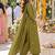 women ethnic motifs embroidered regular mirror work  cotton kurta with trousers & with