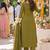 women ethnic motifs embroidered regular mirror work  cotton kurta with trousers & with