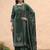 women ethnic motifs printed regular  cotton kurta with palazzos & with dupatta