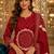 women ethnic motifs printed regular  cotton kurta with palazzos & with dupatta