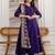women ethnic motifs printed angrakha kurta with trousers & with dupatta