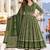 women ethnic motifs printed empire  cotton kurta with trousers & with dupatta