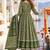 women ethnic motifs printed empire  cotton kurta with trousers & with dupatta